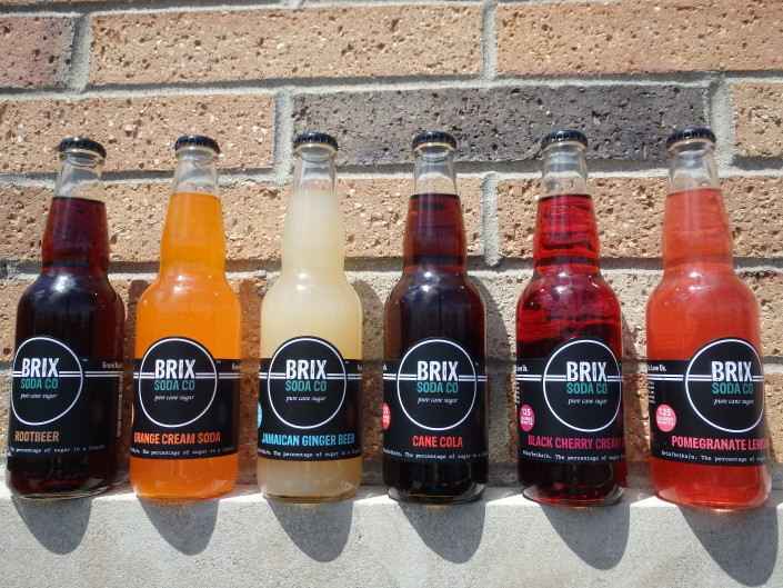 Brix Soda bottle flavors lineup