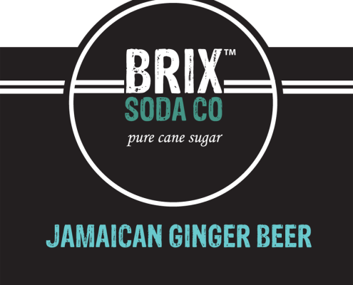 Brix Soda Jamaican Ginger Beer bottle label