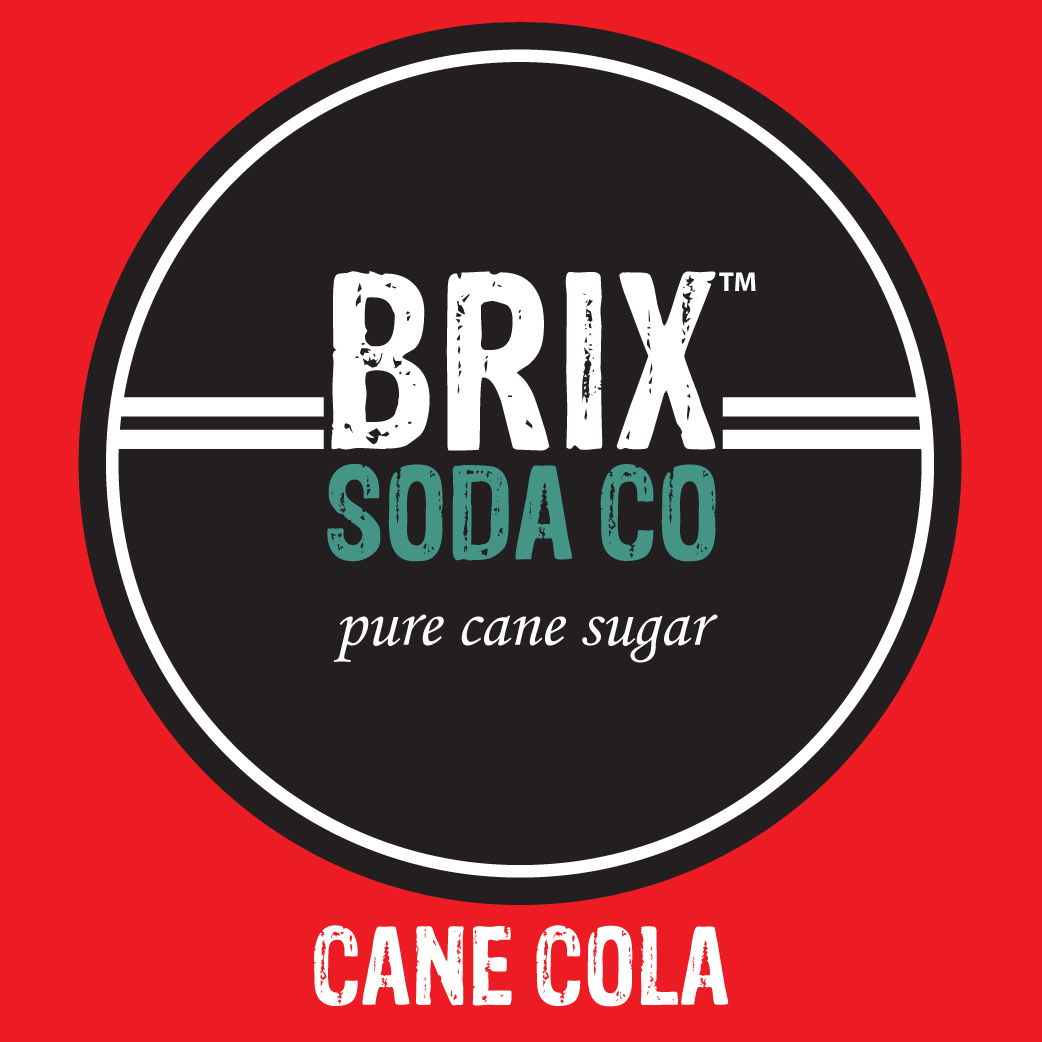 Brix Soda Cane Sugar Fountain Syrup Label