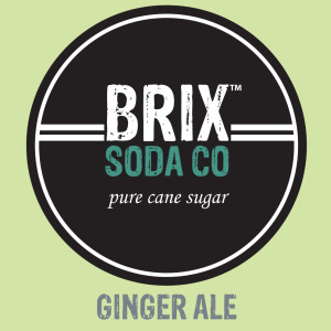 Brix Soda Ginger Ale Fountain Syrup Label