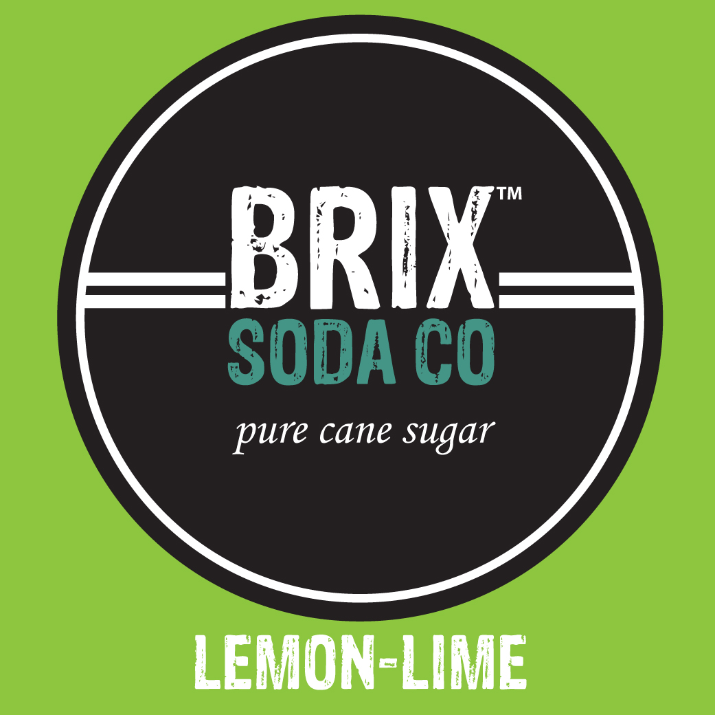 Brix Soda Lemon-Lime Fountain Syrup Label