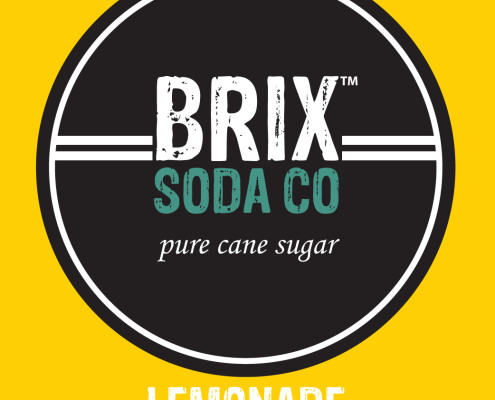 Brix Soda Lemonade Fountain Syrup Label