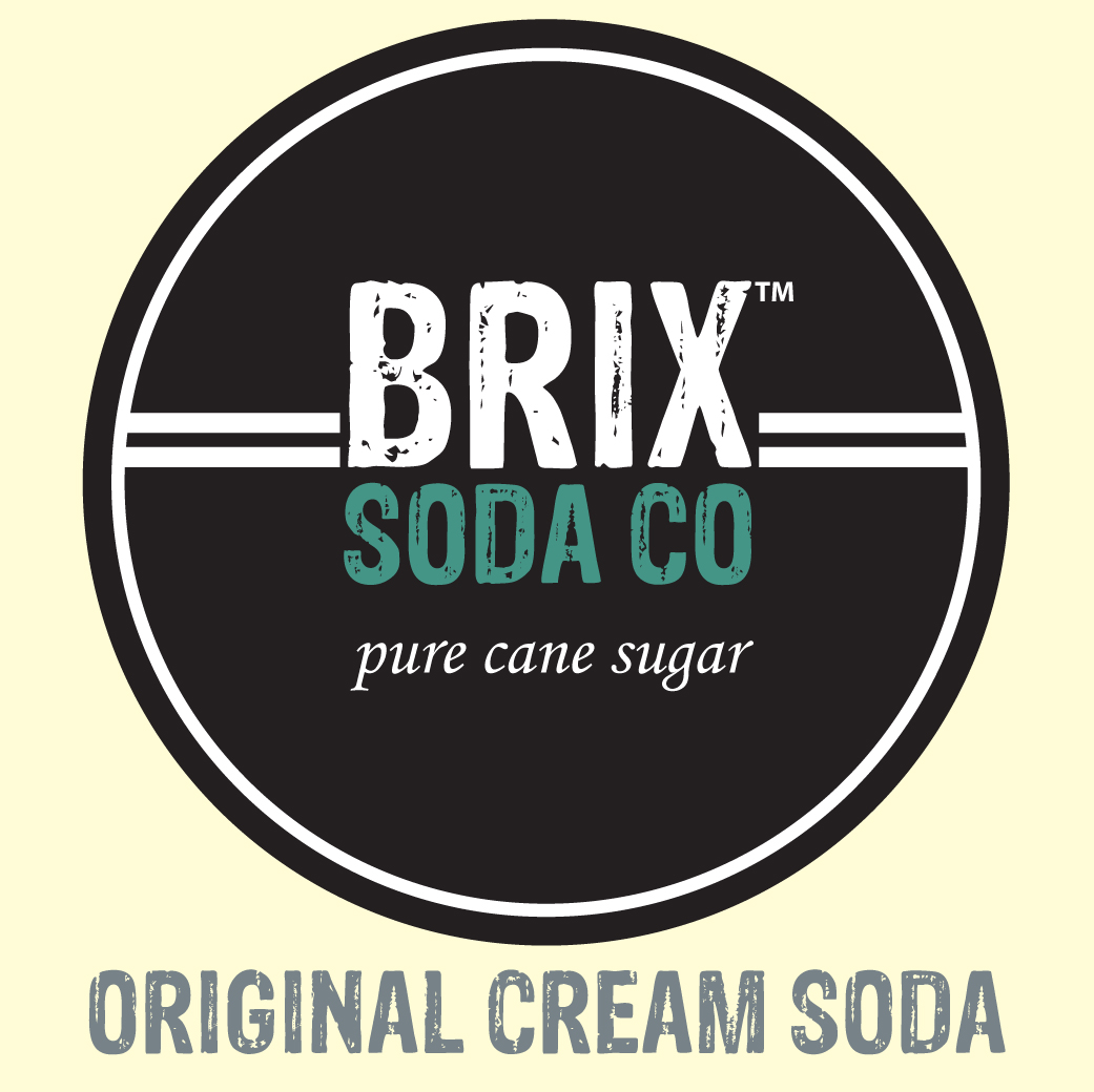 Brix Soda Original Cream Soda Fountain Syrup Label