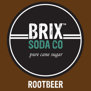 Brix Soda Rootbeer Fountain Syrup Label
