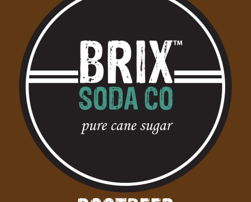 Brix Soda Rootbeer Fountain Syrup Label