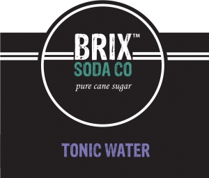 Brix Soda Tonic Water bottle label