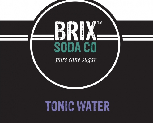 Brix Soda Tonic Water bottle label